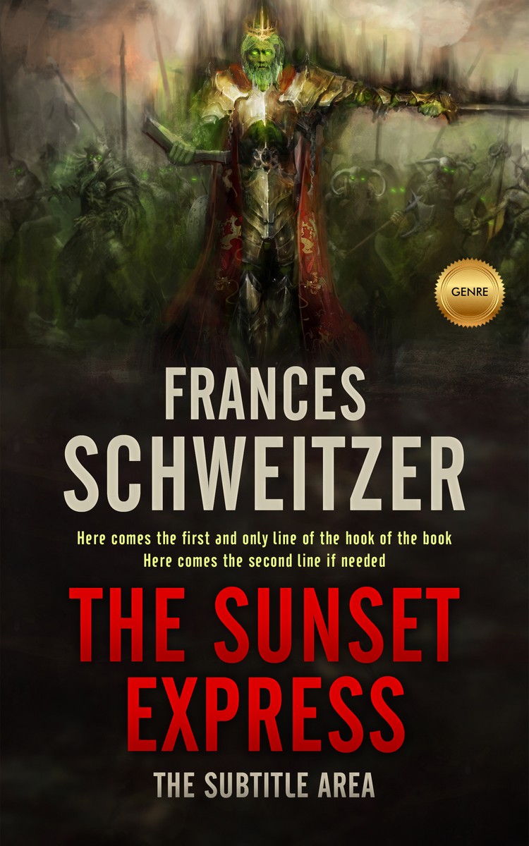 2D view of Premade Erotica Book Cover - Antique Brass