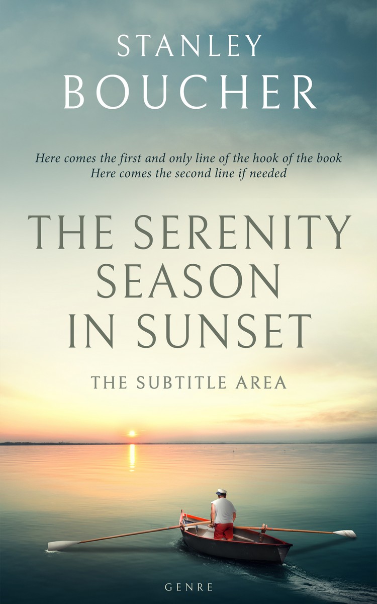 2D view of Premade Literary Fiction Book Cover - Foggy Gray