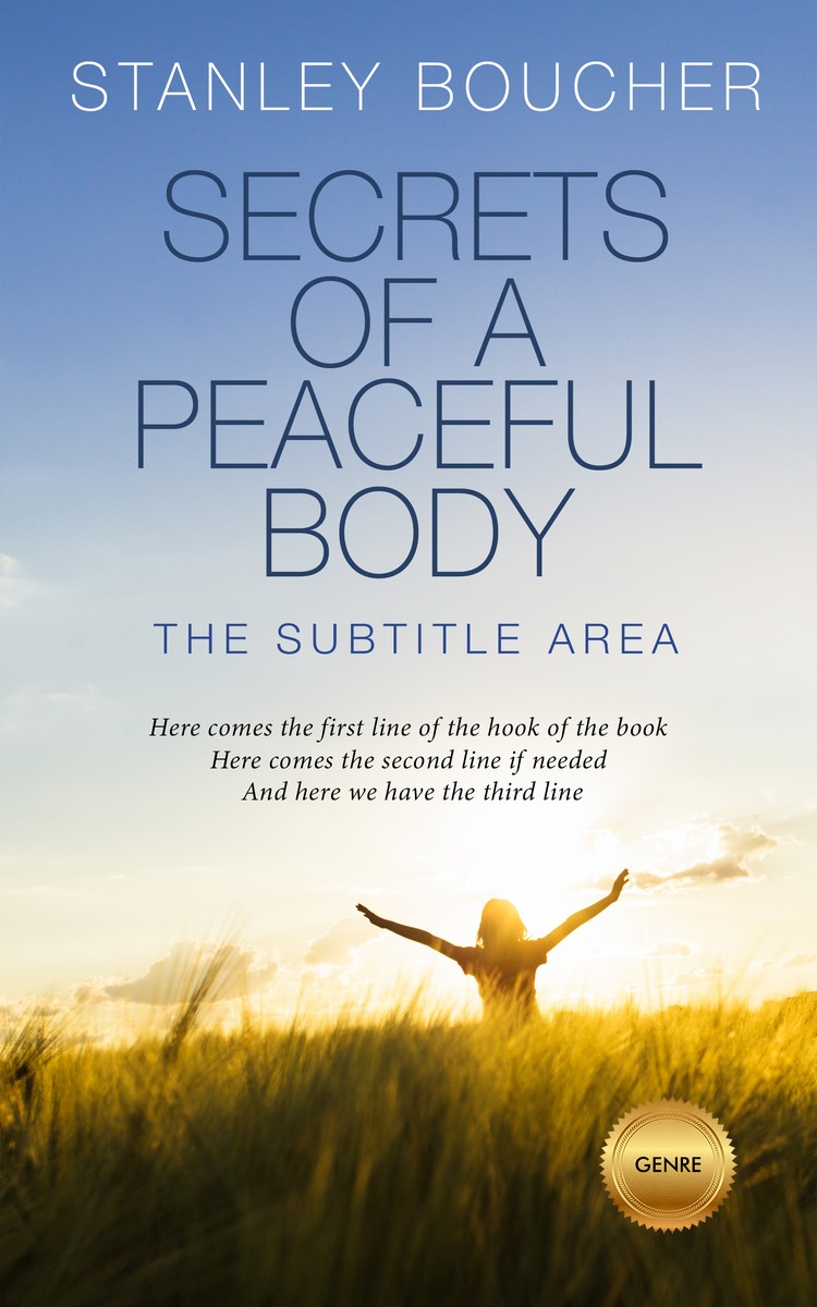 2D view of Premade Self-Improvement & Self-Help Book Cover - Iron