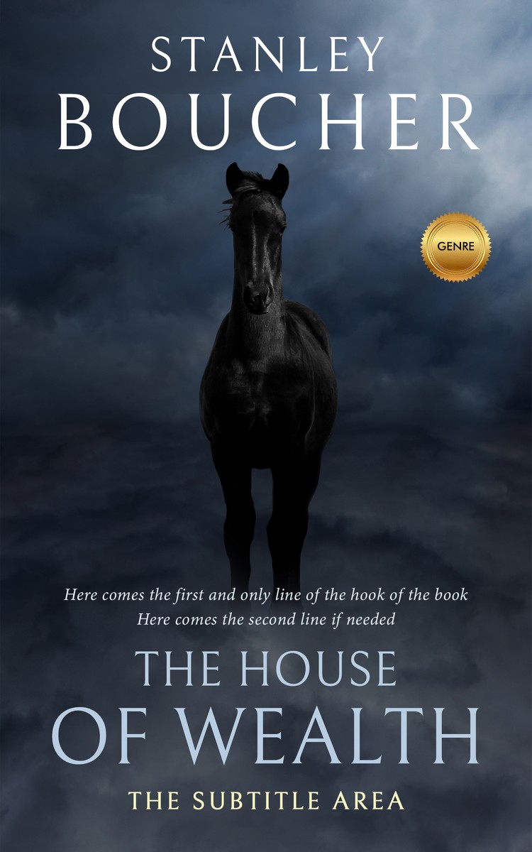 2D view of Ebony Clay #1597 - Premade Mystery & Thriller & Suspense Book Cover