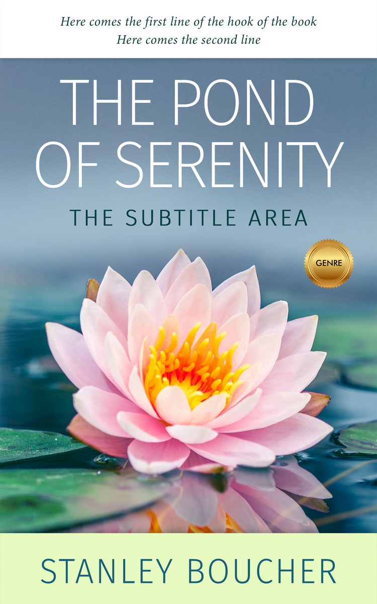 2D view of Premade Self-Improvement & Self-Help Book Cover - Bali Hai