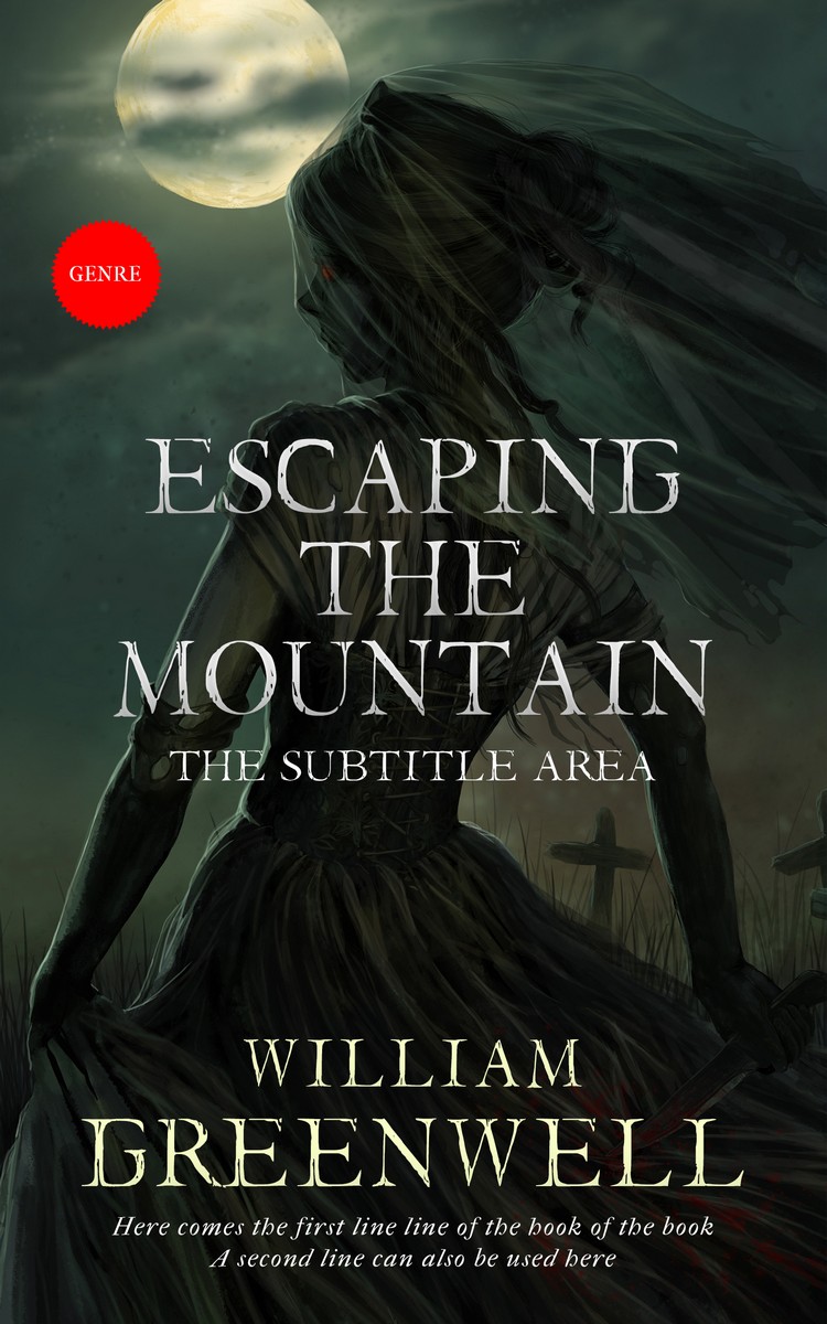 2D view of Heavy Metal #1629 - Premade Fantasy Book Cover