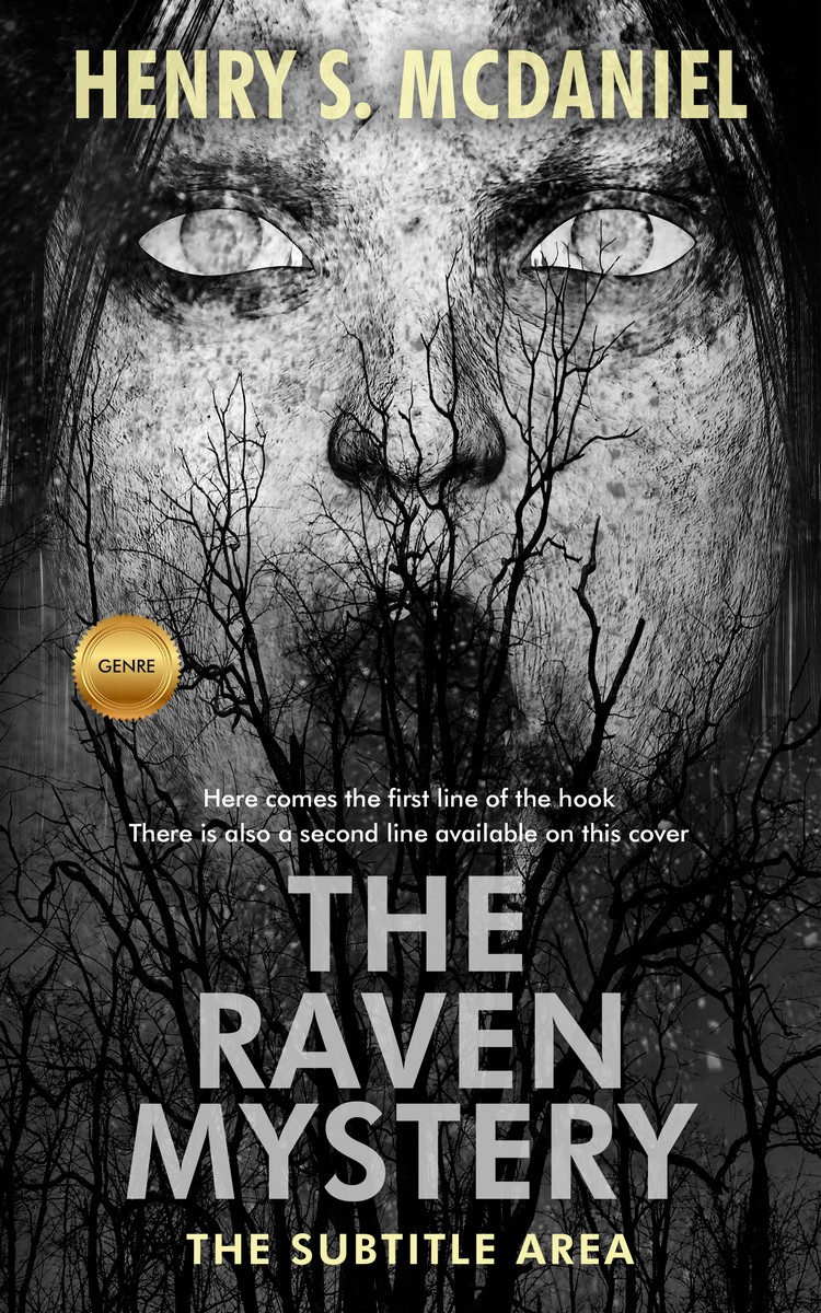 2D view of Mist Gray #1674 - Premade Horror Book Cover