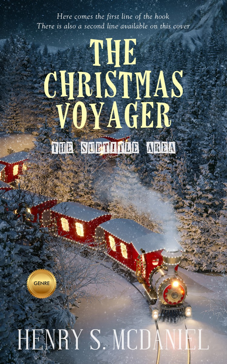 2D view of Oxford Blue #1677 - Premade Fantasy Book Cover