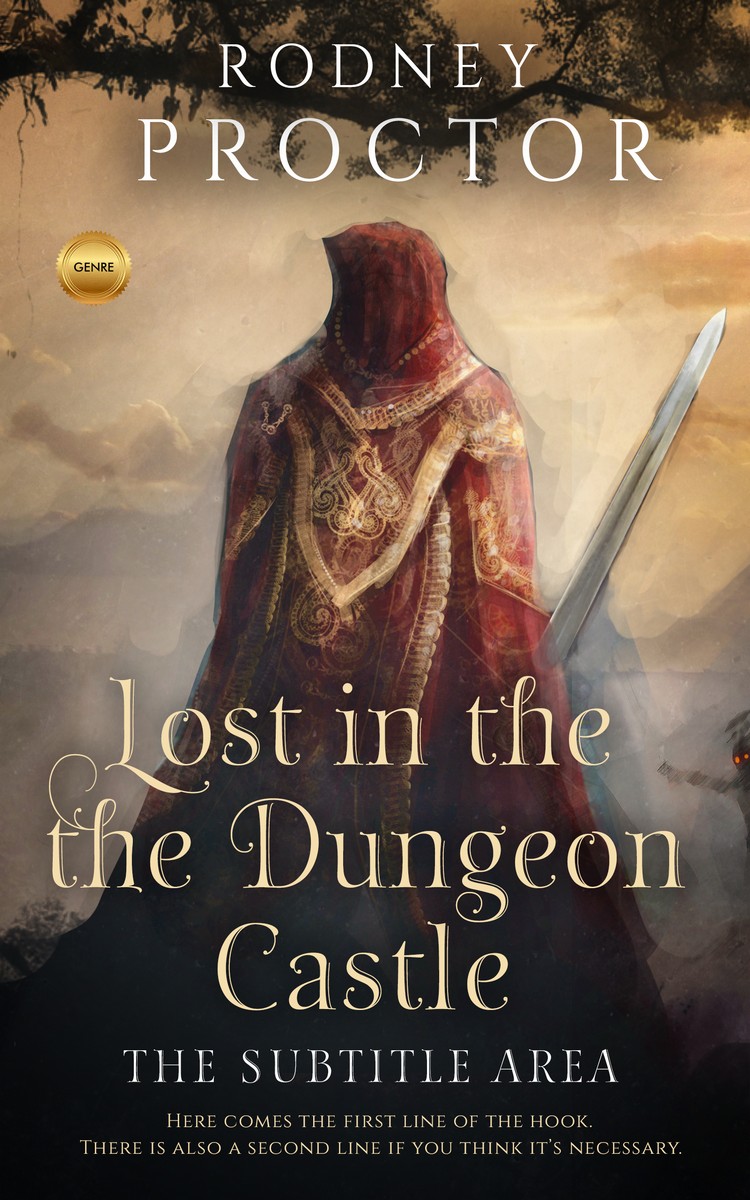 2D view of Dune #1709 - Premade Fantasy Book Cover