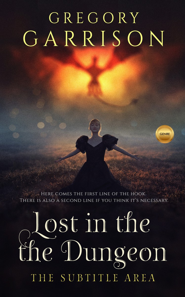 2D view of Thunder #1713 - Premade Fantasy Book Cover