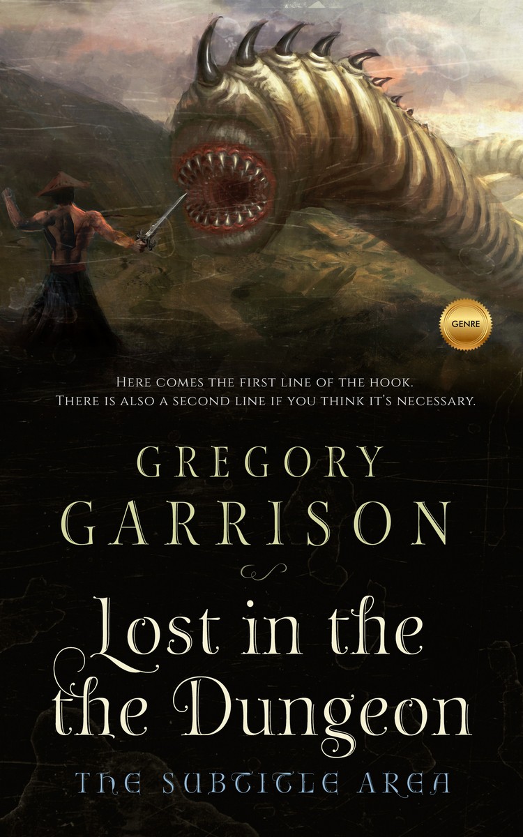 2D view of Premade Fantasy Book Cover - Indian Khaki