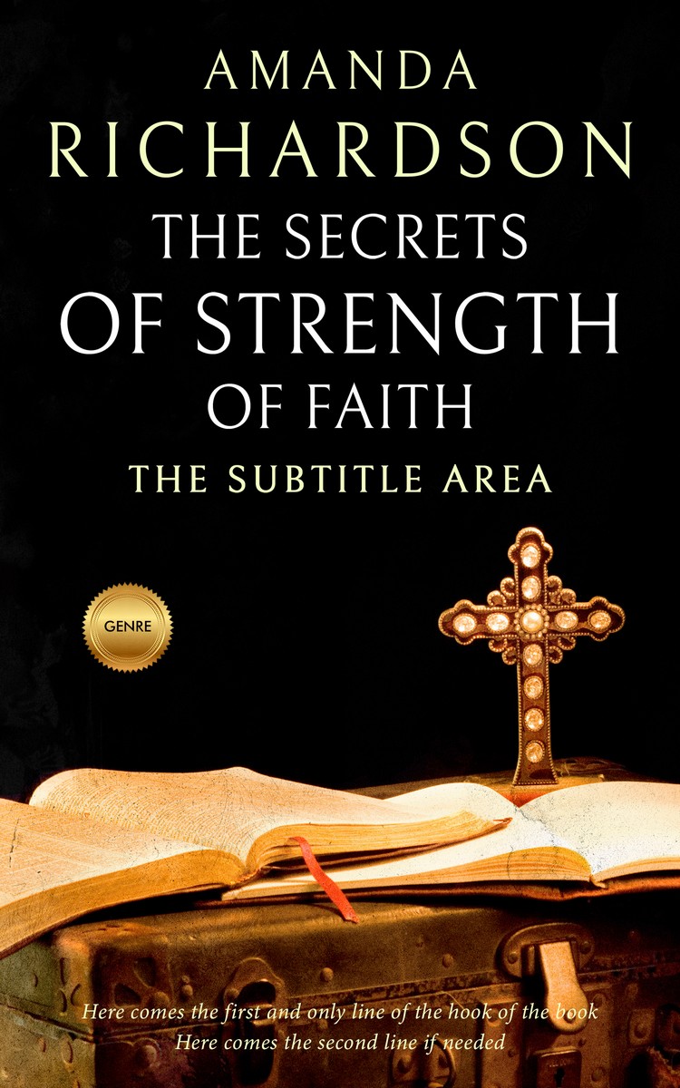 2D view of Premade Religion & Spirituality Book Cover - Harvest Gold