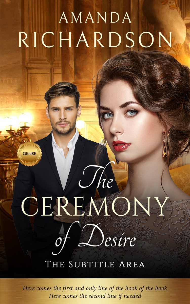 2D view of Black Marlin #1797 - Premade Chick Lit Book Cover