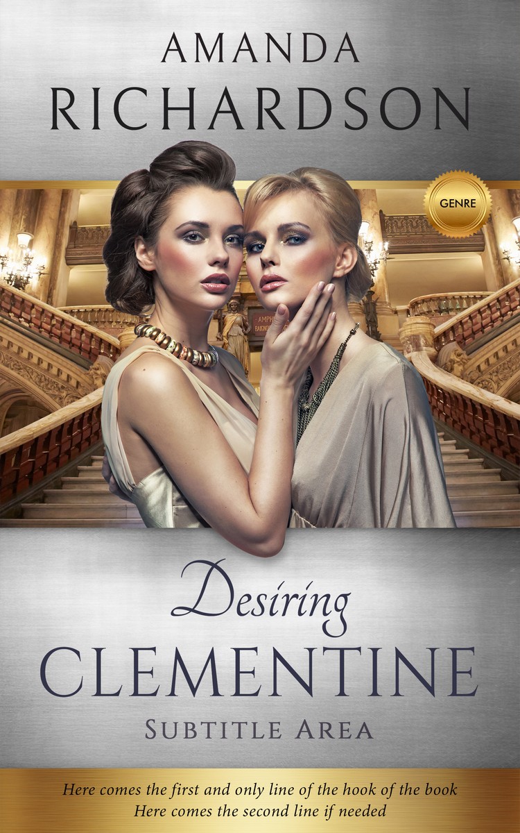 2D view of Napa #1801 - Premade Chick Lit Book Cover