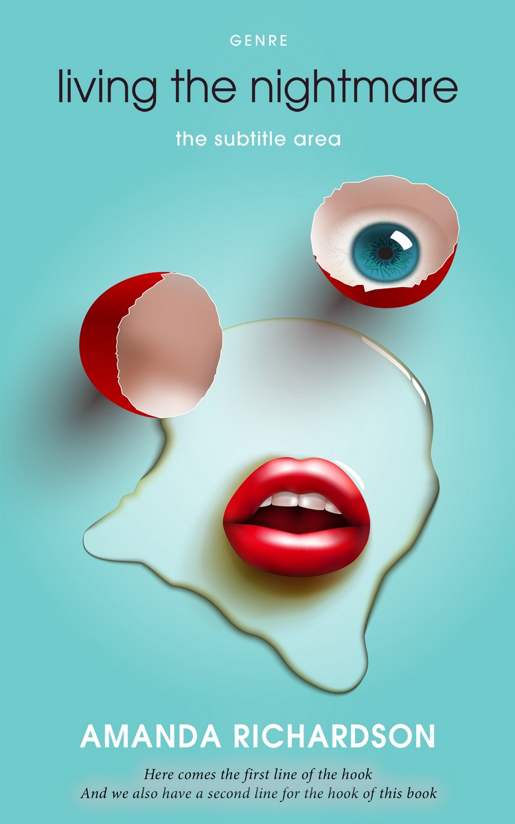 2D view of Half Baked #1815 - Premade Surreal Book Cover