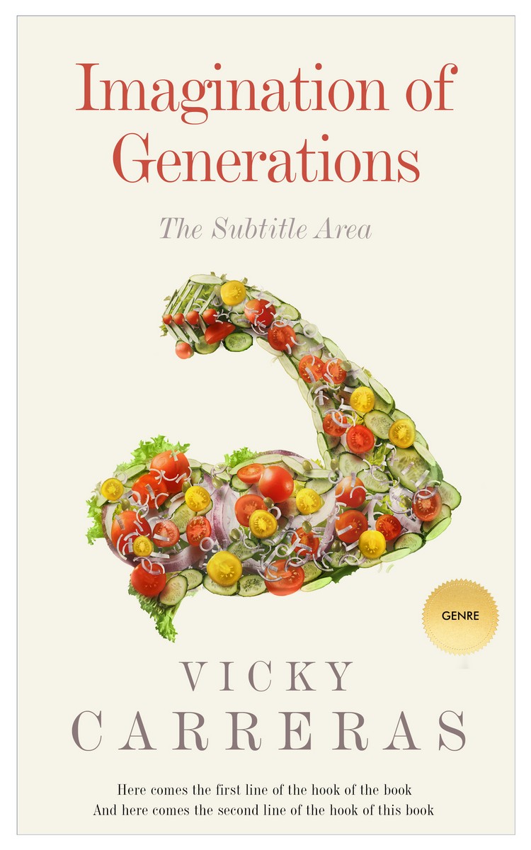 2D view of Premade Health & Dieting & Fitness Book Cover - Spring Wood