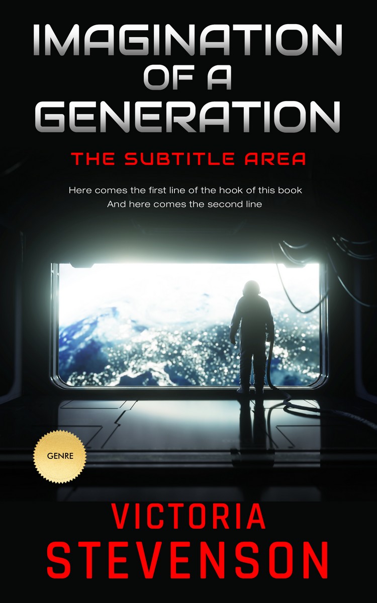 2D view of Premade Science Fiction Book Cover - Eunry