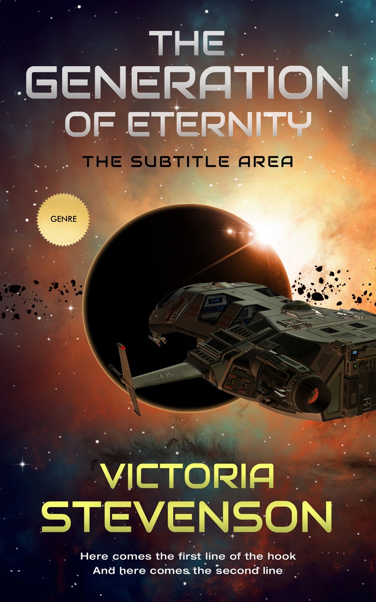 2D view of Brandy #1938 - Premade Science Fiction Book Cover