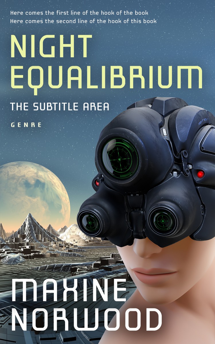 2D view of Shuttle Gray #1945 - Premade Science Fiction Book Cover