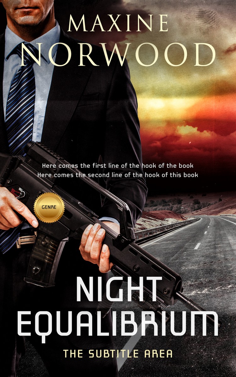 2D view of Sorrell Brown #1957 - Premade Mystery & Thriller & Suspense Book Cover