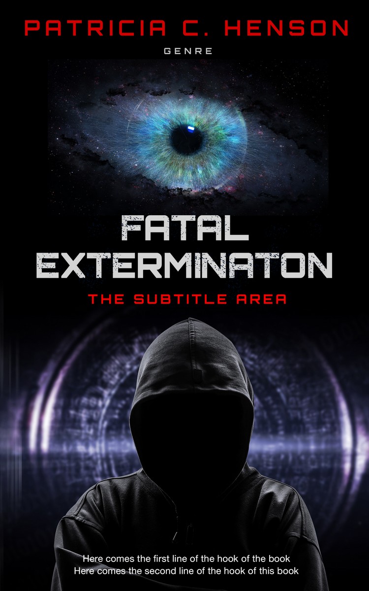 2D view of Cinder #1998 - Premade Science Fiction Book Cover