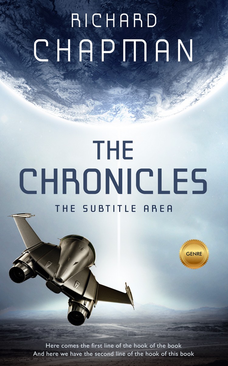 2D view of Premade Science Fiction Book Cover - Geyser