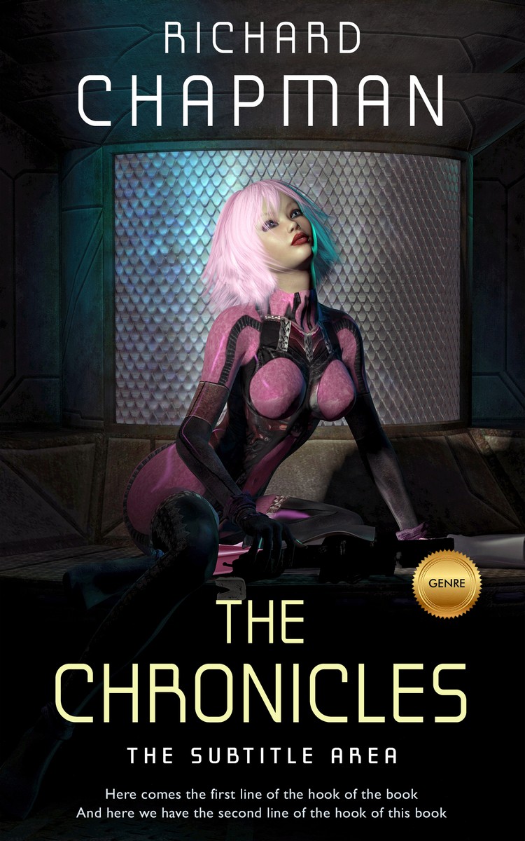 2D view of Premade Science Fiction Book Cover - Woodsmoke