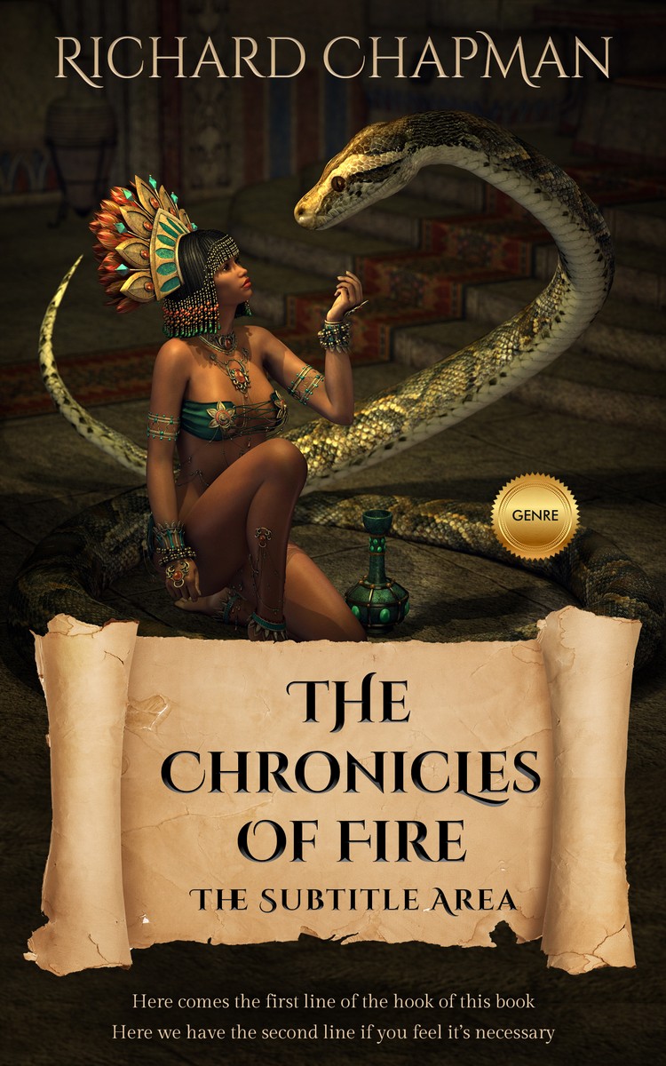 2D view of Whiskey #2040 - Premade Fantasy Book Cover