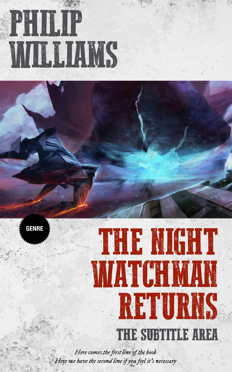 2D view of Premade Science Fiction Book Cover - Tuna