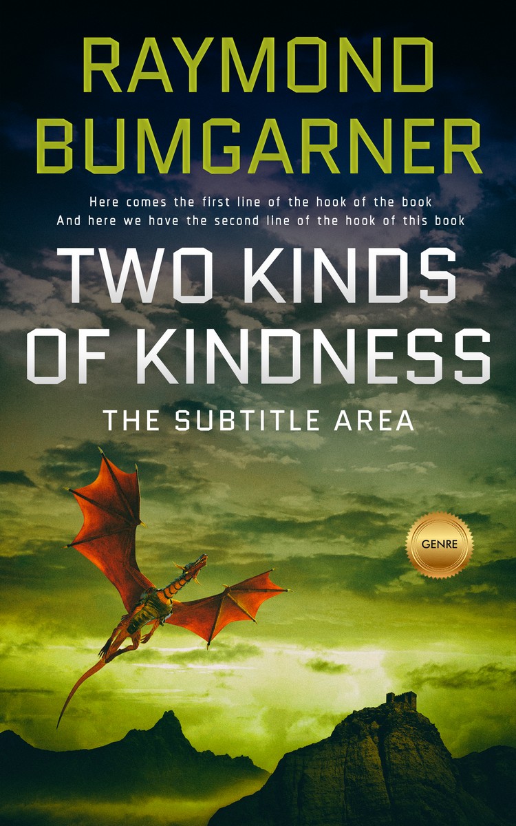 2D view of Premade Fantasy Book Cover - Heavy Metal