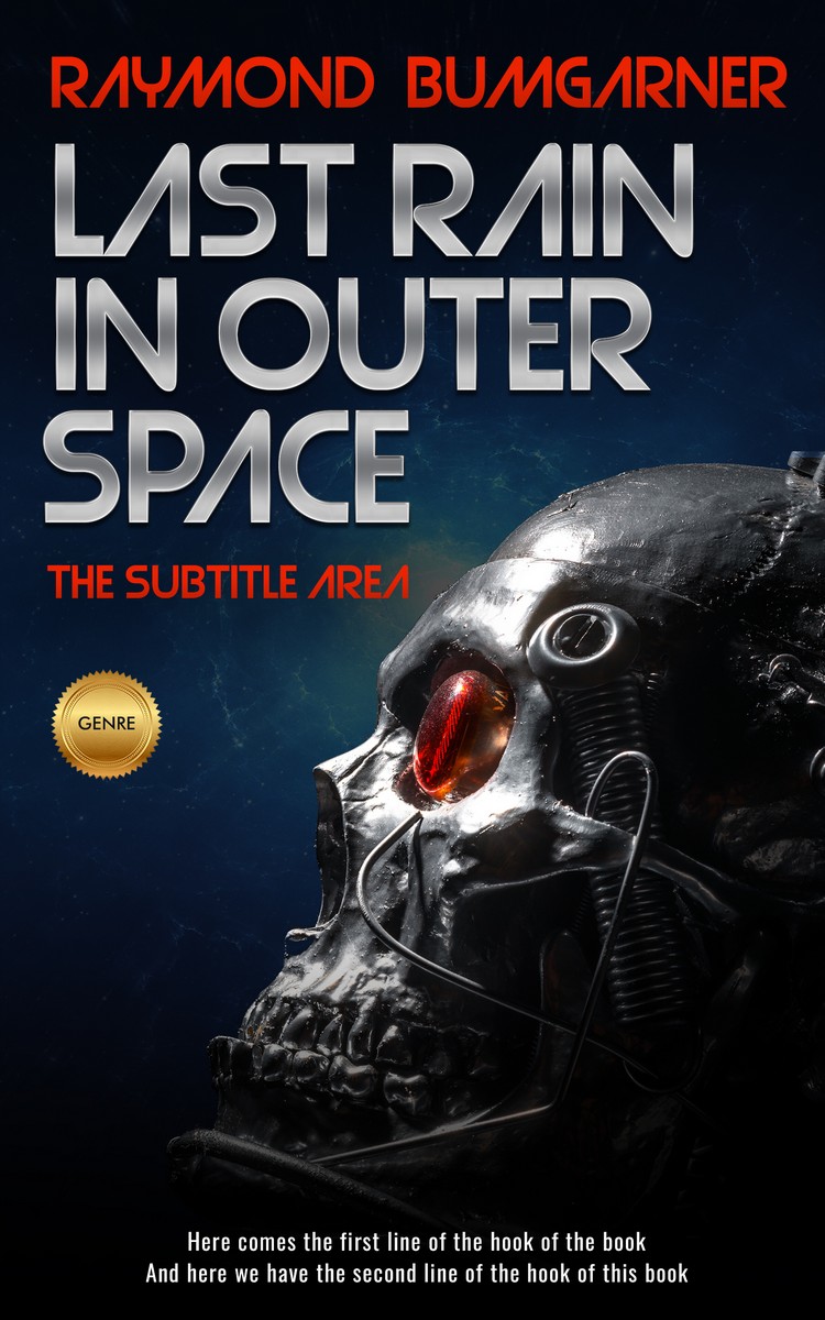 2D view of Ebony #2104 - Premade Science Fiction Book Cover