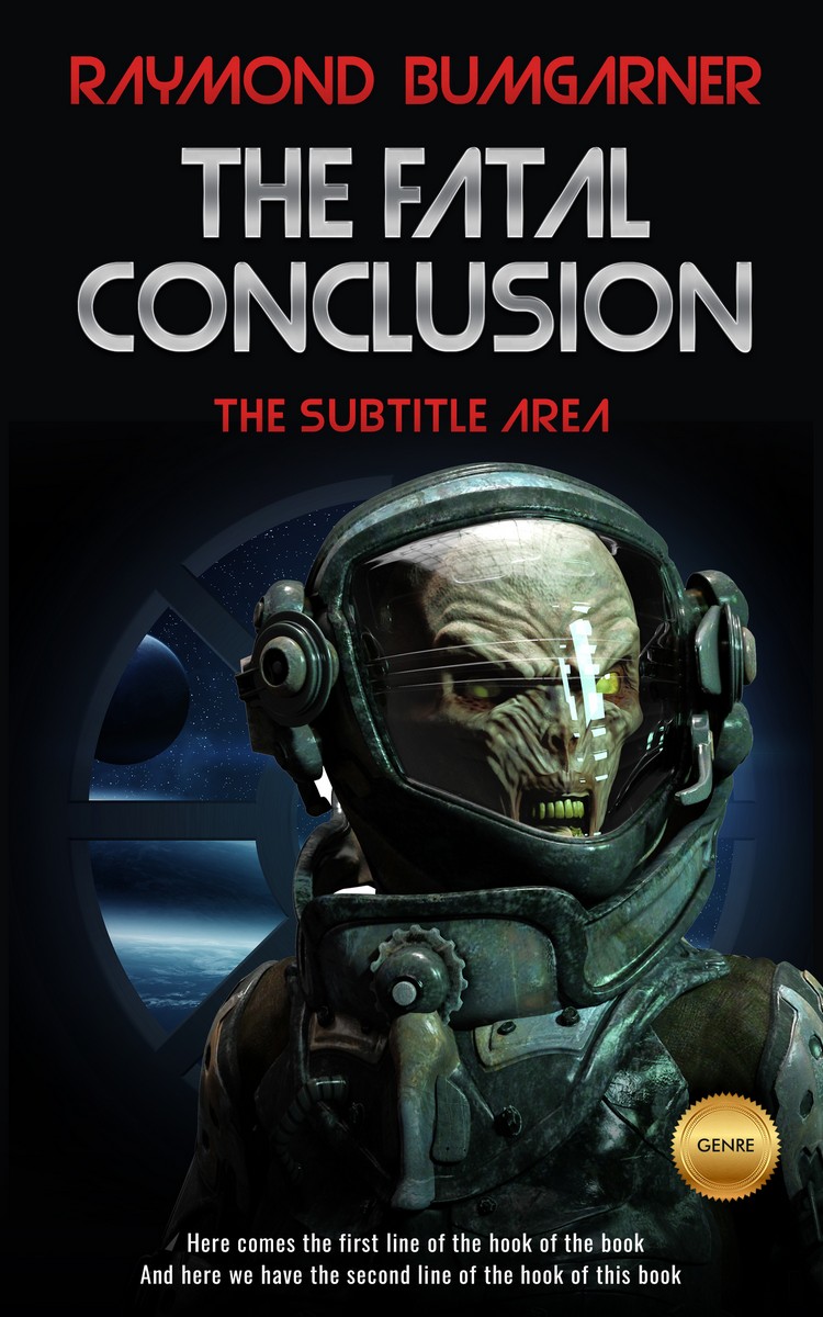 2D view of Black #2106 - Premade Apocalyptica Book Cover | BookCoverZone