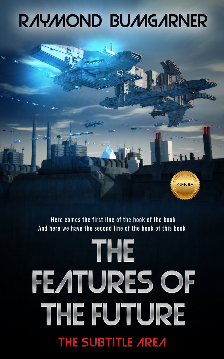 2D view of Edward #2112 - Premade Science Fiction Book Cover