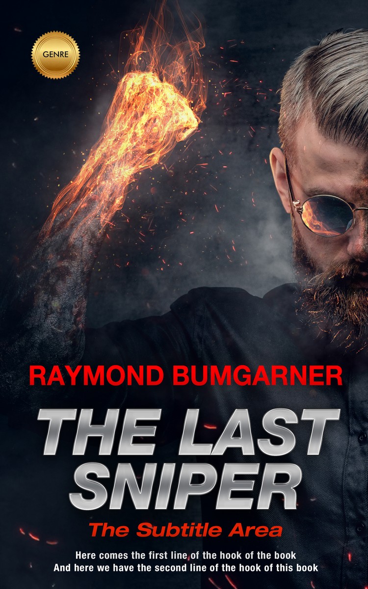 2D view of Mirage #2114 - Premade Action & Adventure Book Cover