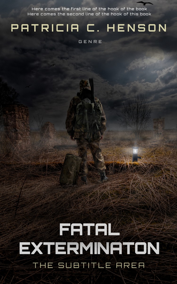 2D view of Premade Mystery & Thriller & Suspense Book Cover - Dune