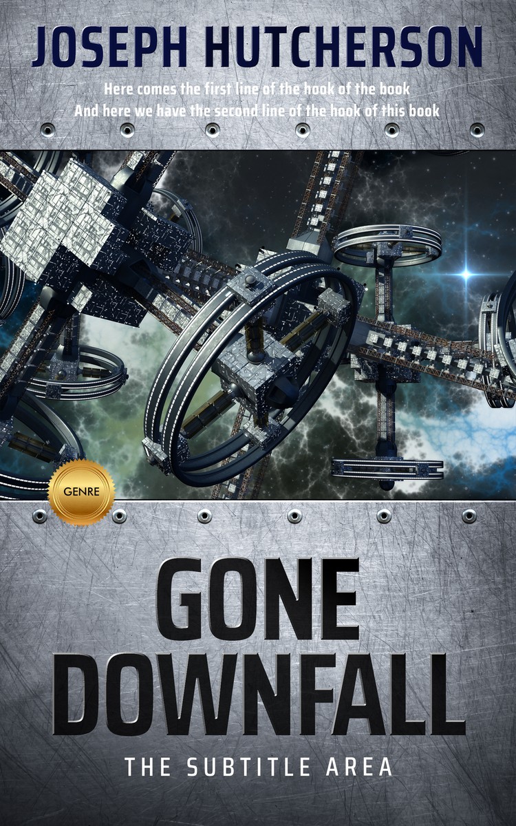 2D view of Outer Space #2227 - Premade Science Fiction Book Cover