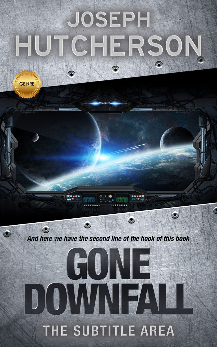 2D view of Premade Science Fiction Book Cover - Charade