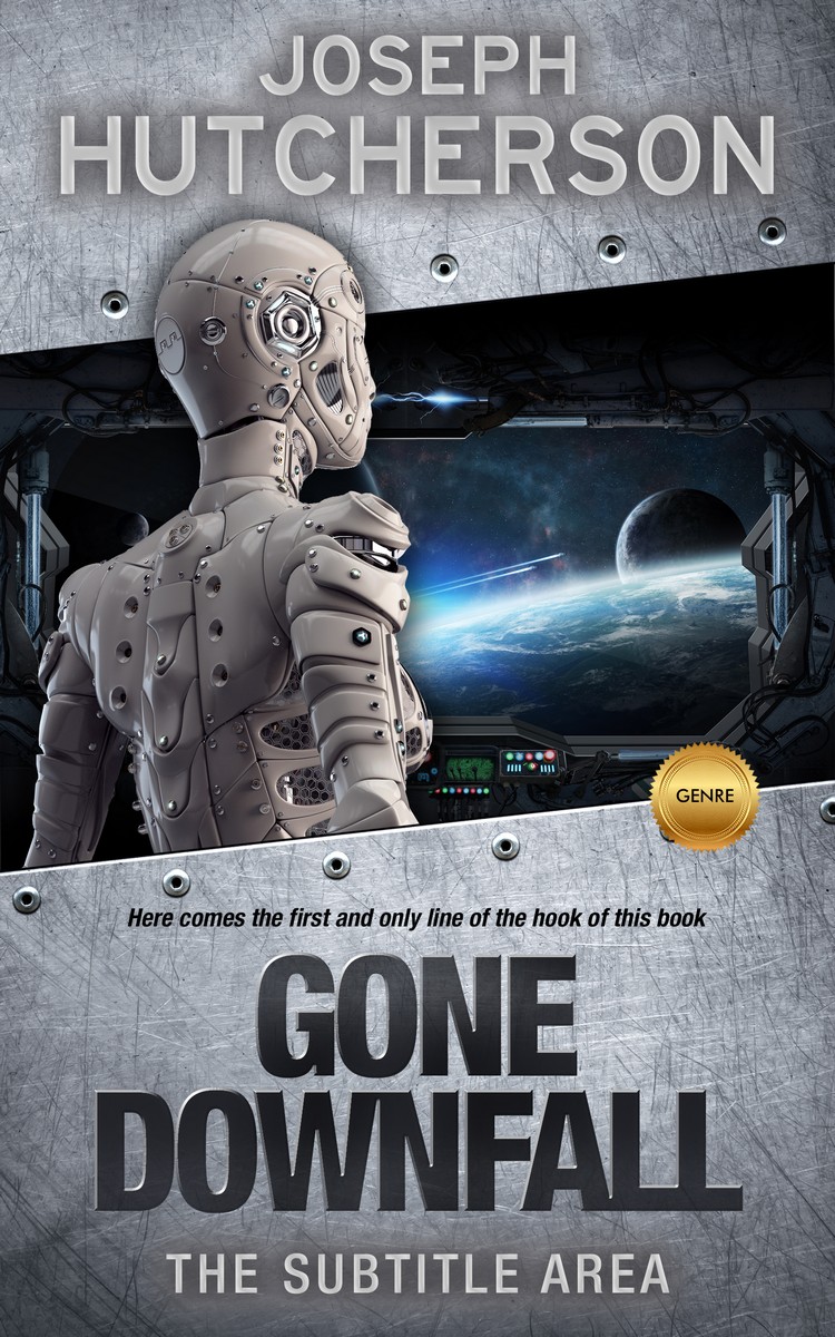 2D view of Premade Science Fiction Book Cover - Mako