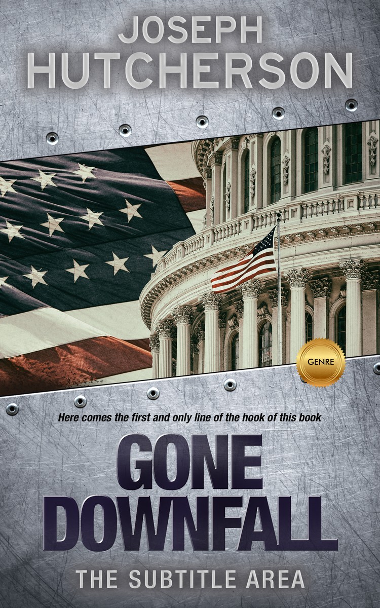 2D view of Premade Action & Adventure Book Cover - Edward