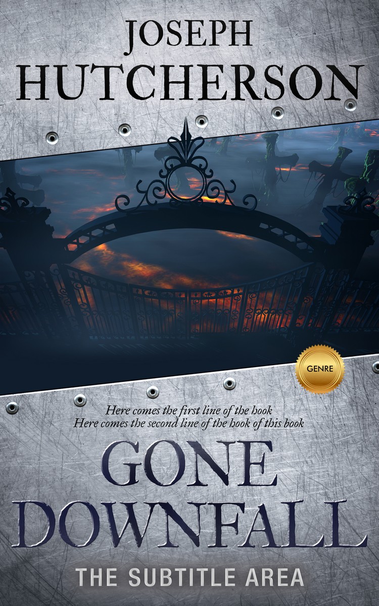 2D view of Ebony Clay #2254 - Premade Horror Book Cover