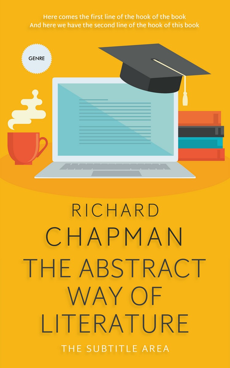 2D view of Buttercup #2290 - Premade Abstract Book Cover