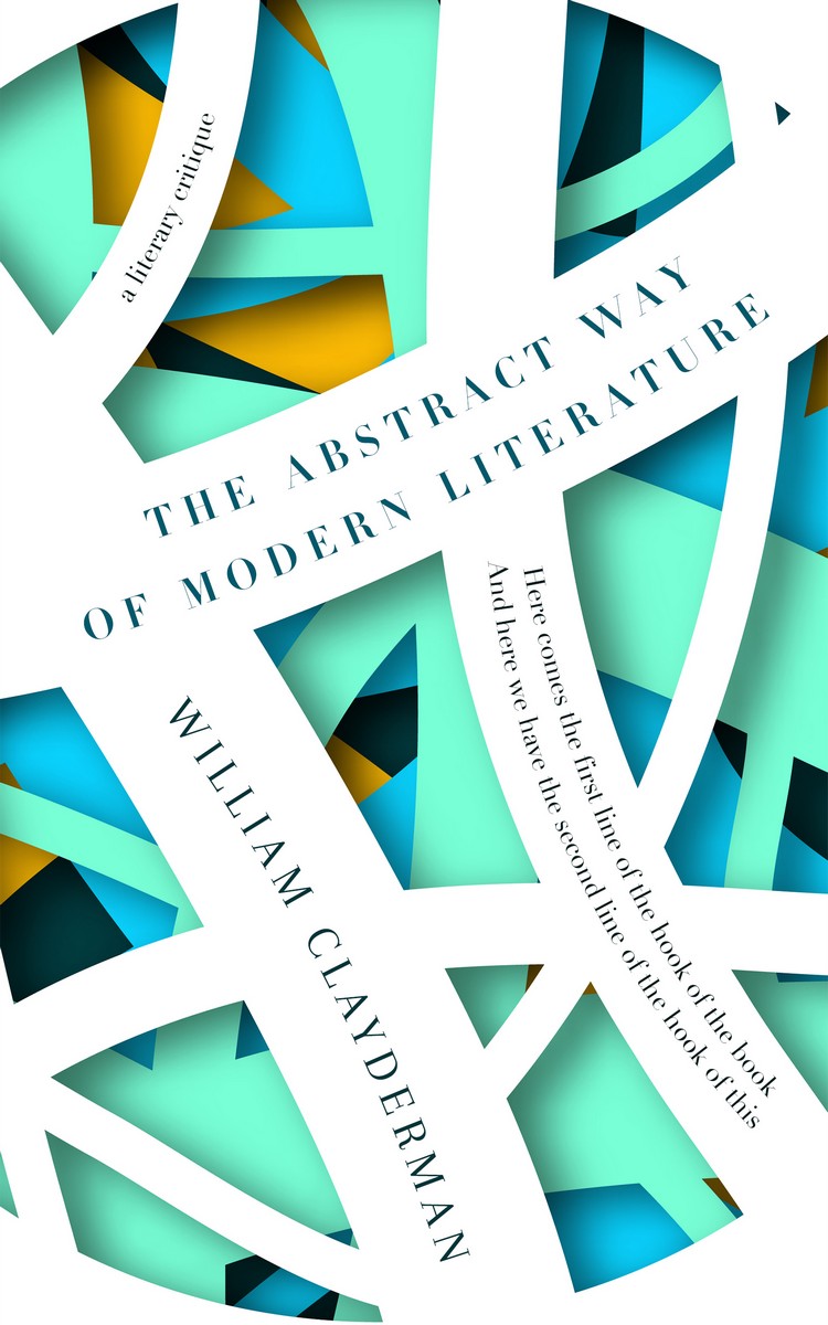 2D view of Premade Abstract Book Cover - Bermuda