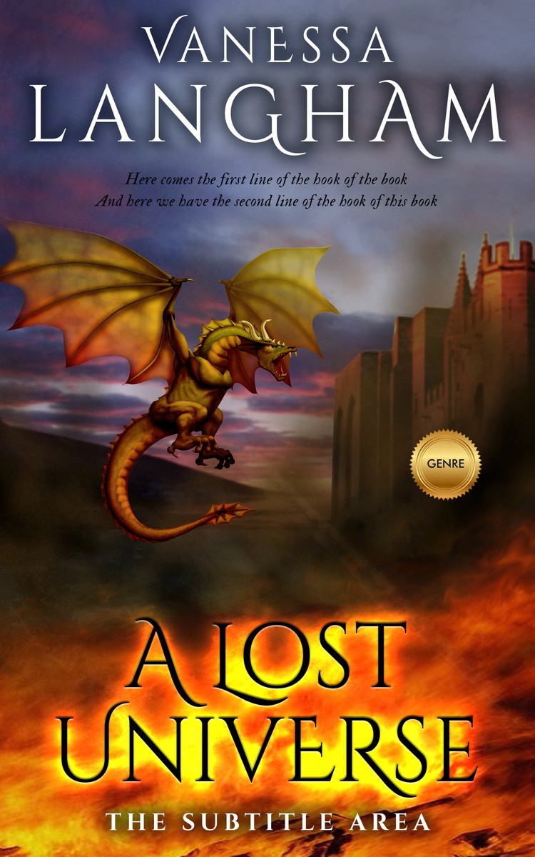 2D view of Woody Brown #2350 - Premade Fantasy Book Cover