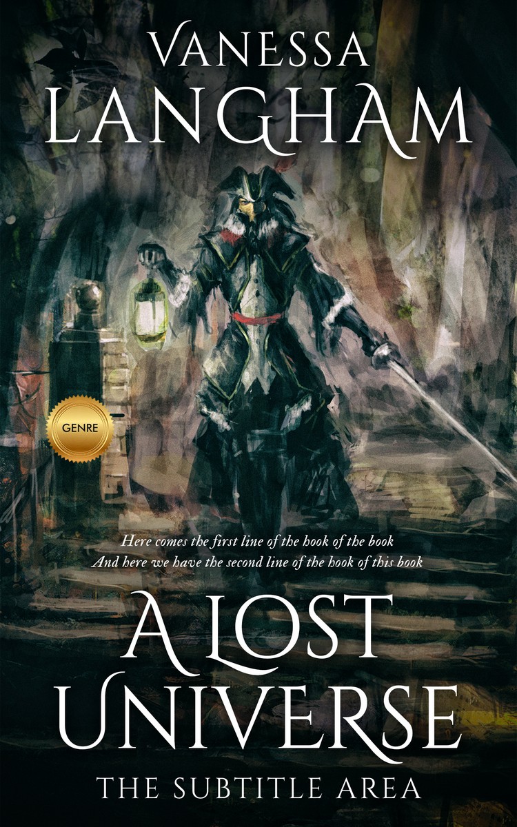 2D view of Aztec #2358 - Premade Fantasy Book Cover