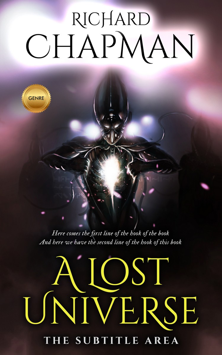 2D view of Clam Shell #2361 - Premade Fantasy Book Cover