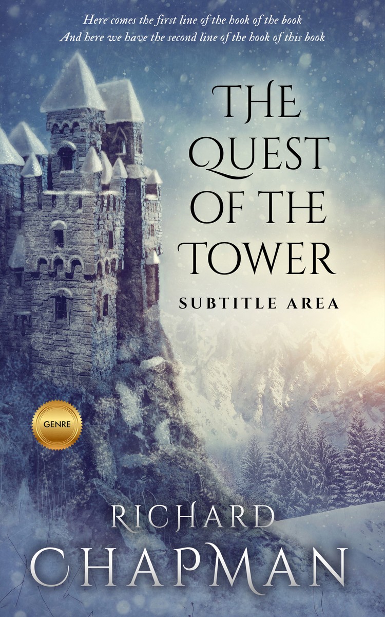 2D view of Pale Sky #2370 - Premade Fantasy Book Cover