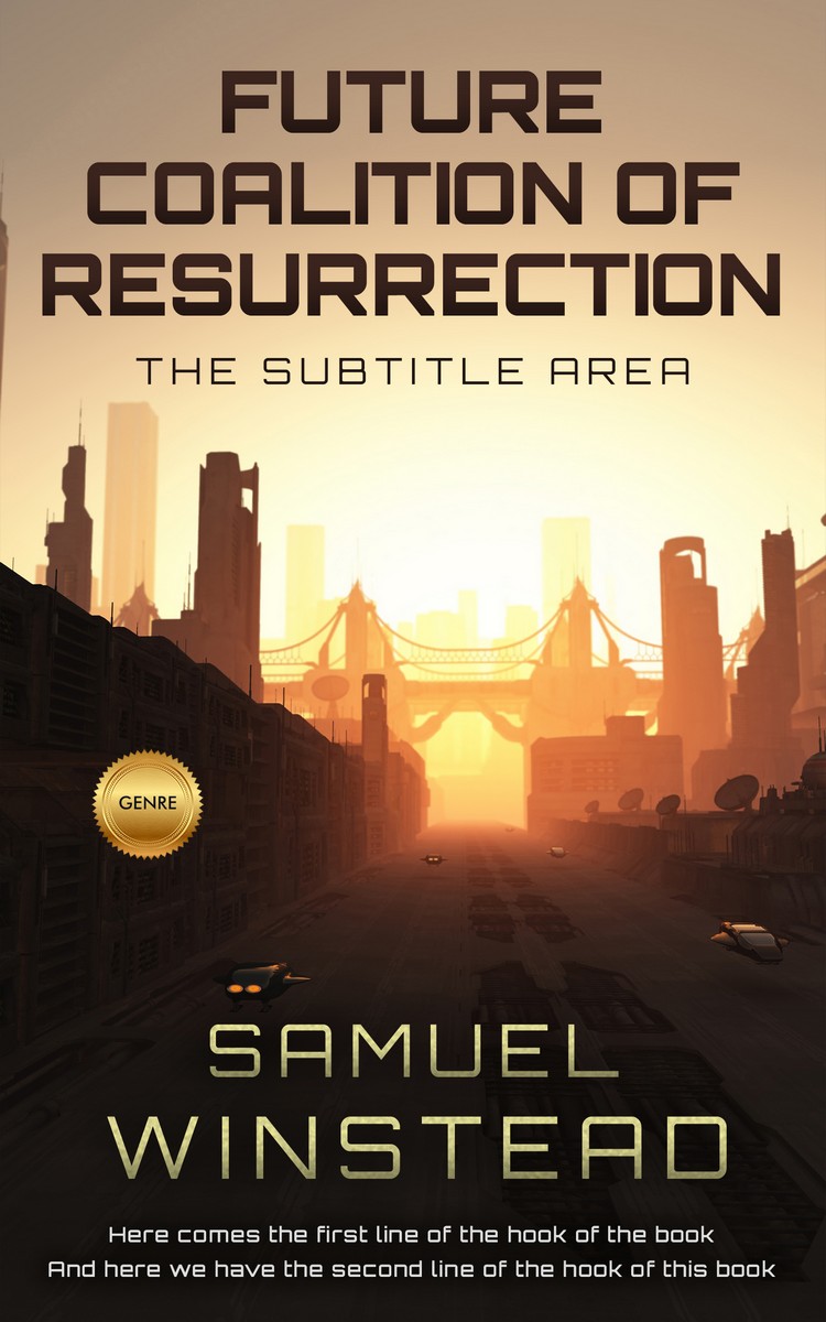 2D view of Oil #2373 - Premade Science Fiction Book Cover