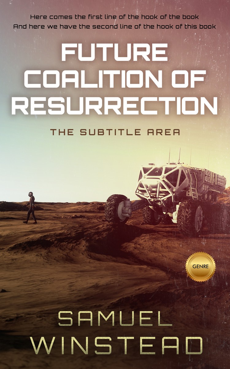 2D view of Sandrift #2376 - Premade Science Fiction Book Cover