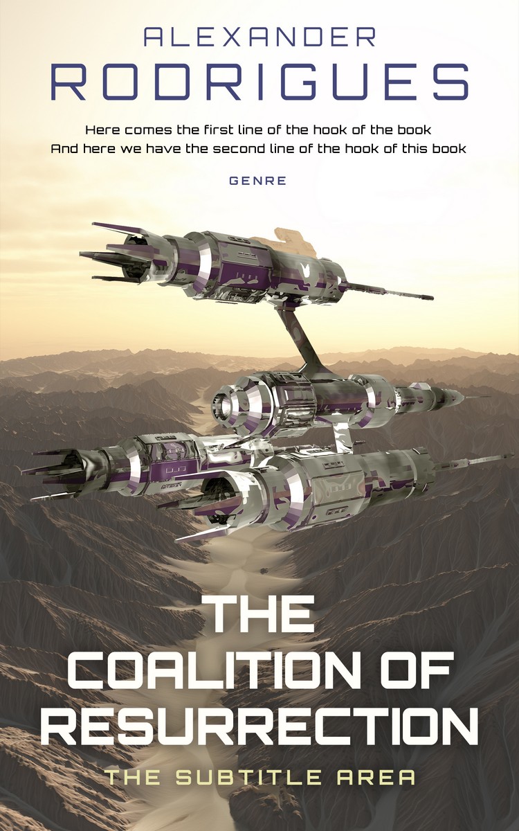 2D view of Armadillo #2397 - Premade Science Fiction Book Cover