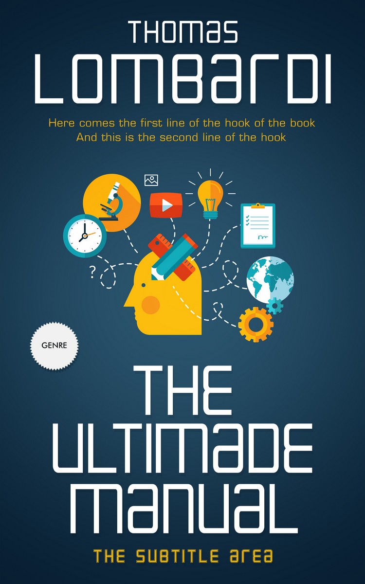 2D view of Nile Blue #2436 - Premade Abstract Book Cover