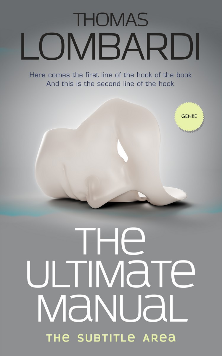 2D view of Premade Health & Mind & Body Book Cover - Oslo Gray