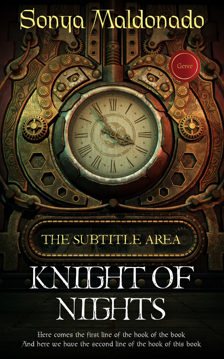 2D view of Premade Science Fiction Book Cover - Oil