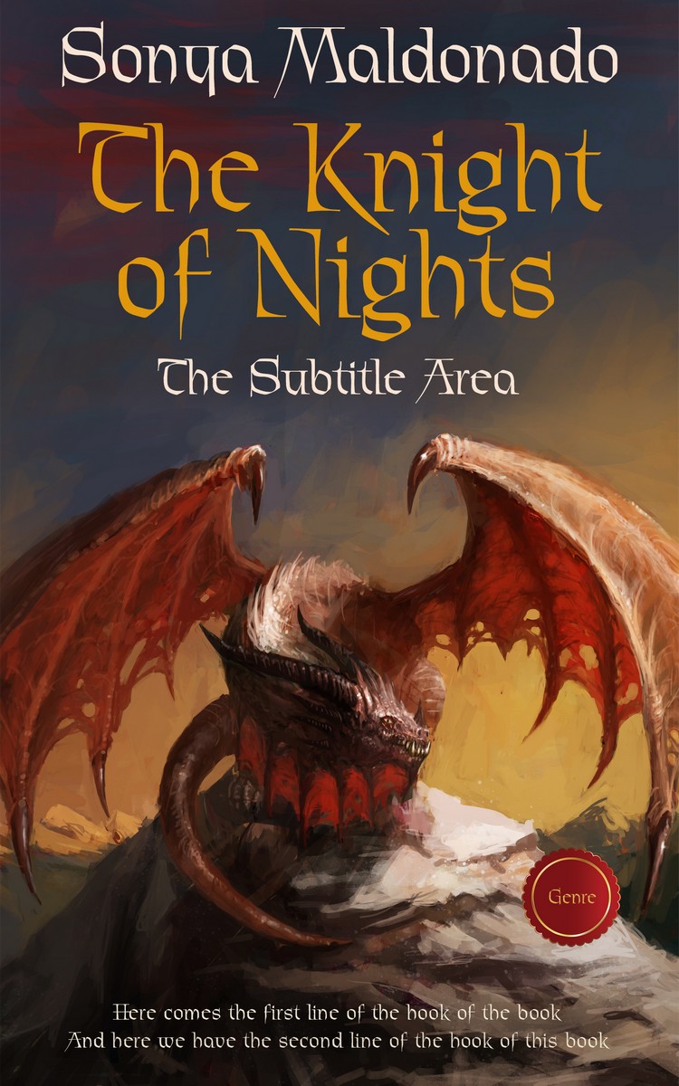 2D view of Woody Brown #2515 - Premade Fantasy Book Cover