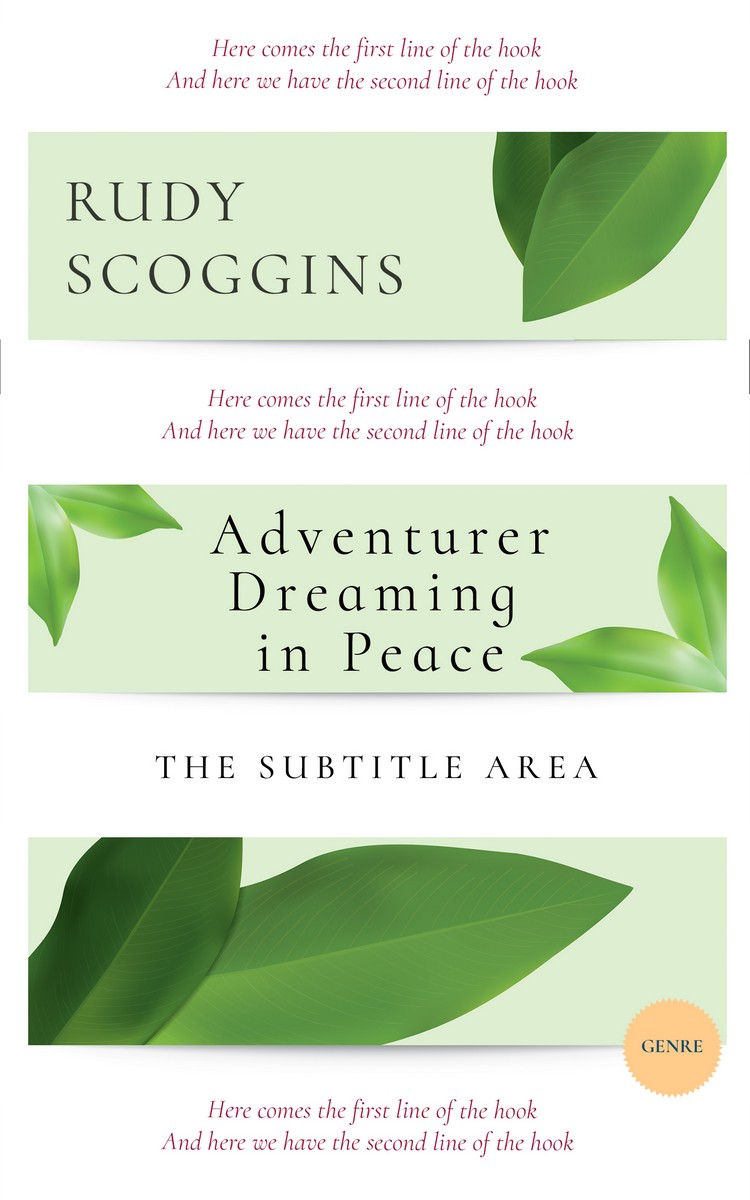 2D view of Premade Health & Mind & Body Book Cover - Fern Green